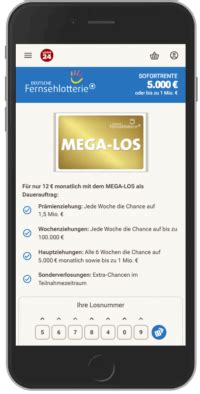fernsehlotterie los aktivieren|Deutsche Fernsehlotterie – LOTTO24 Hilfe & Service.